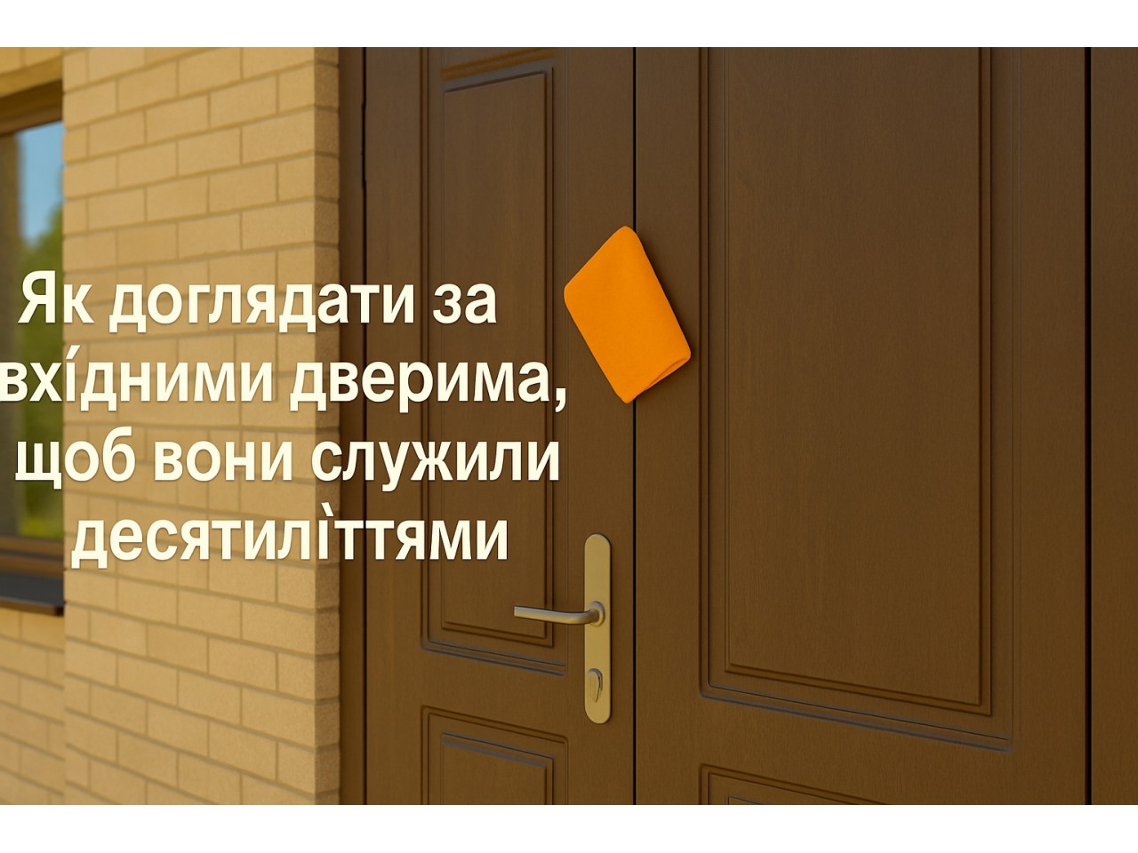 ﻿Як доглядати за вхідними дверима, щоб вони служили десятиліттями