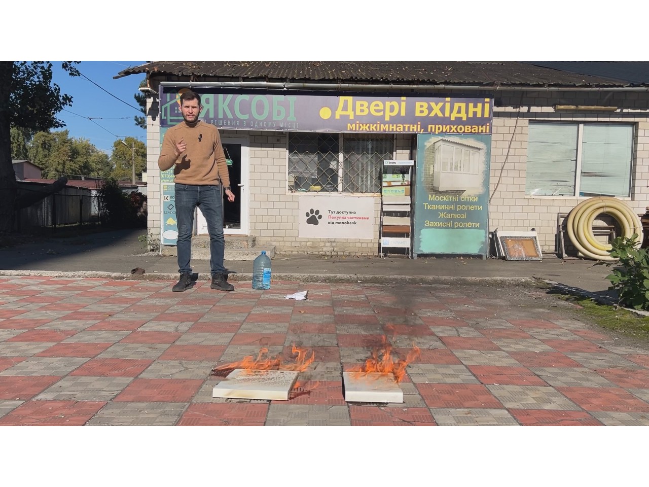 Краш-тест підвіконь Werzalit і Topalit — перевірка вогнем, ударами і температурою 