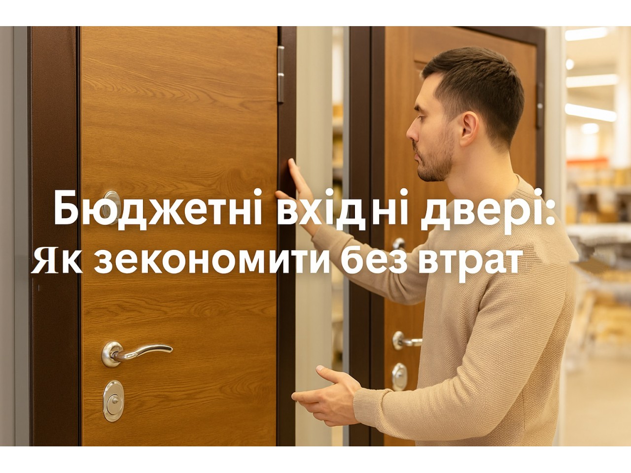 Бюджетні вхідні двері: як зекономити без втрати якості