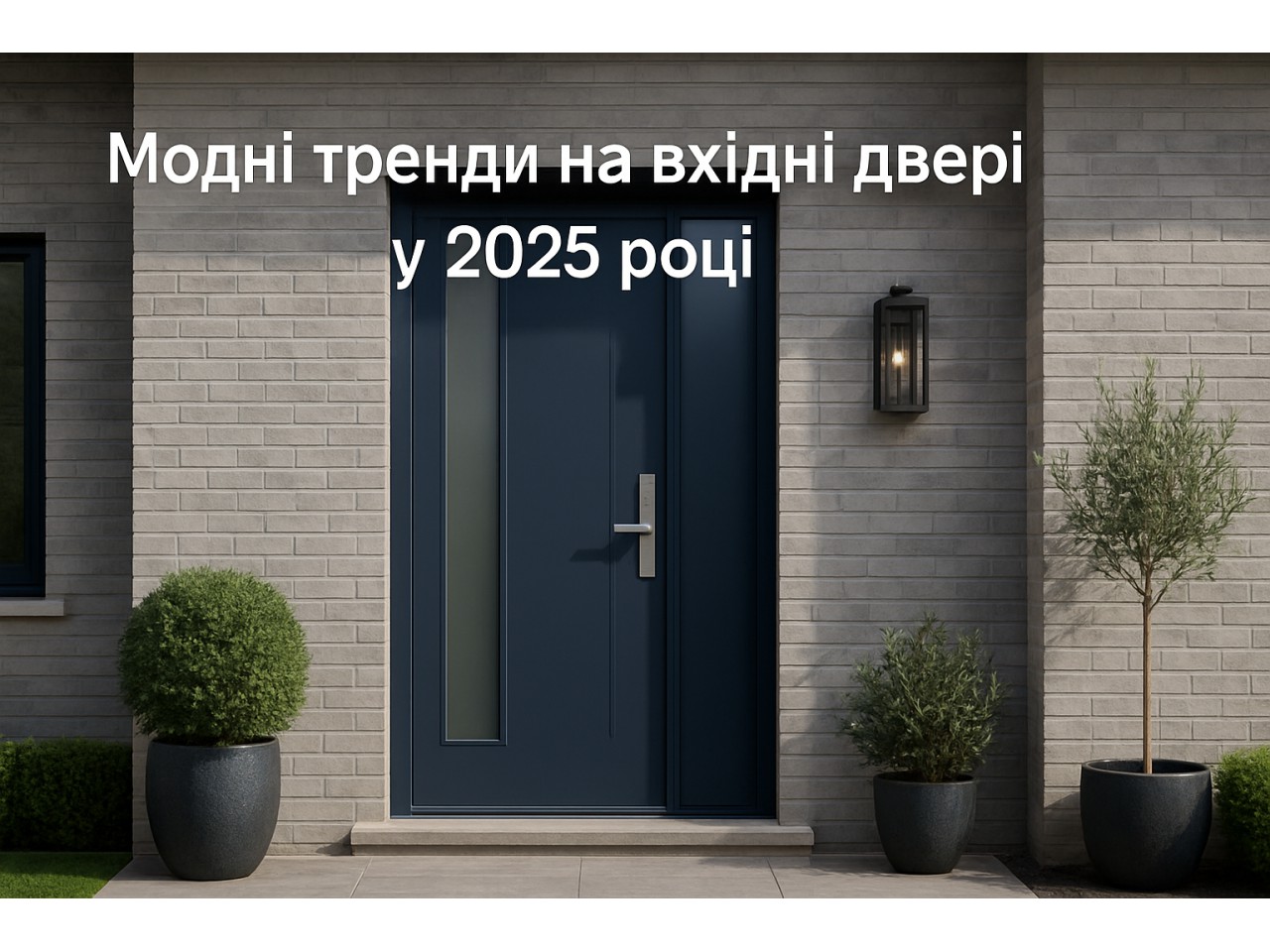 Модні тренди на вхідні двері у 2025 році